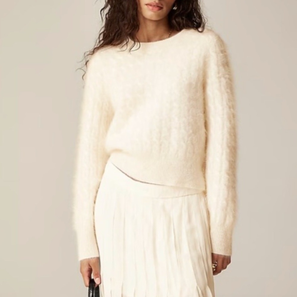 J. Crew Cream Crew Neck Sweater